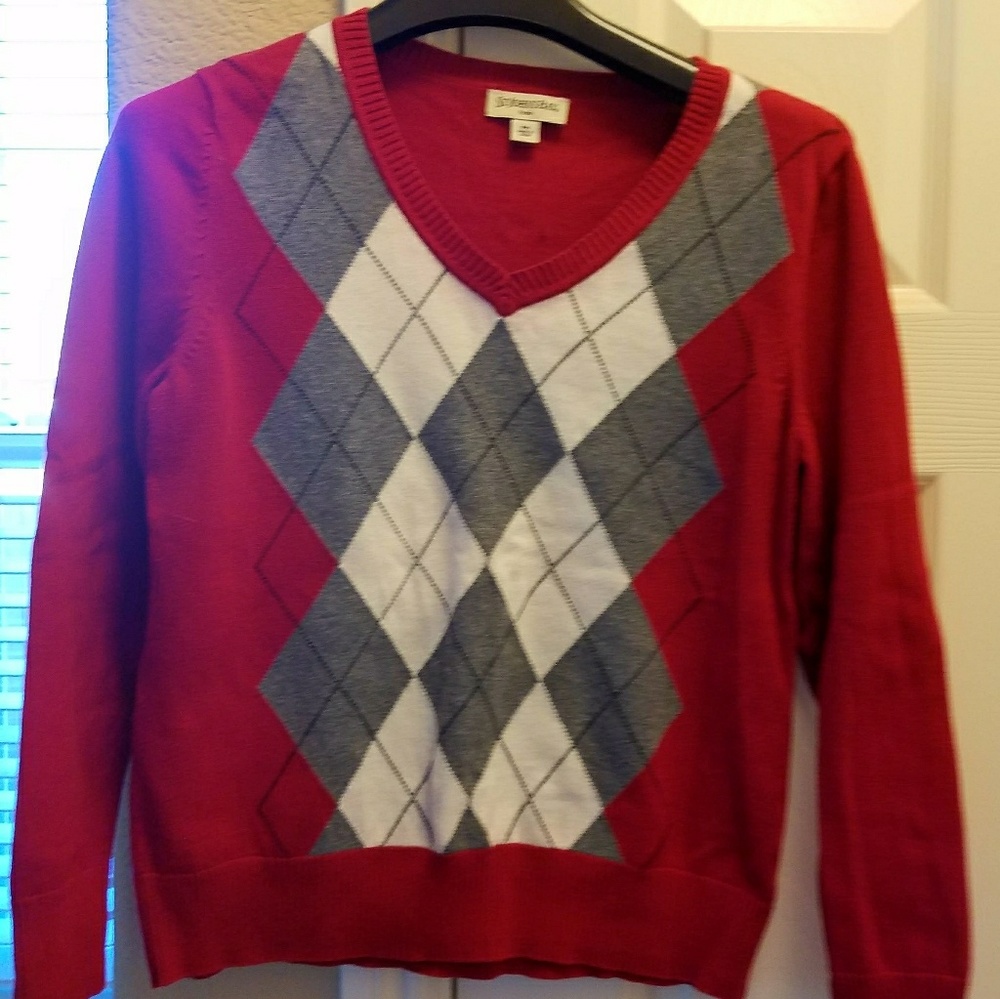 St Johns Bay sz PM red Cotton Argyll